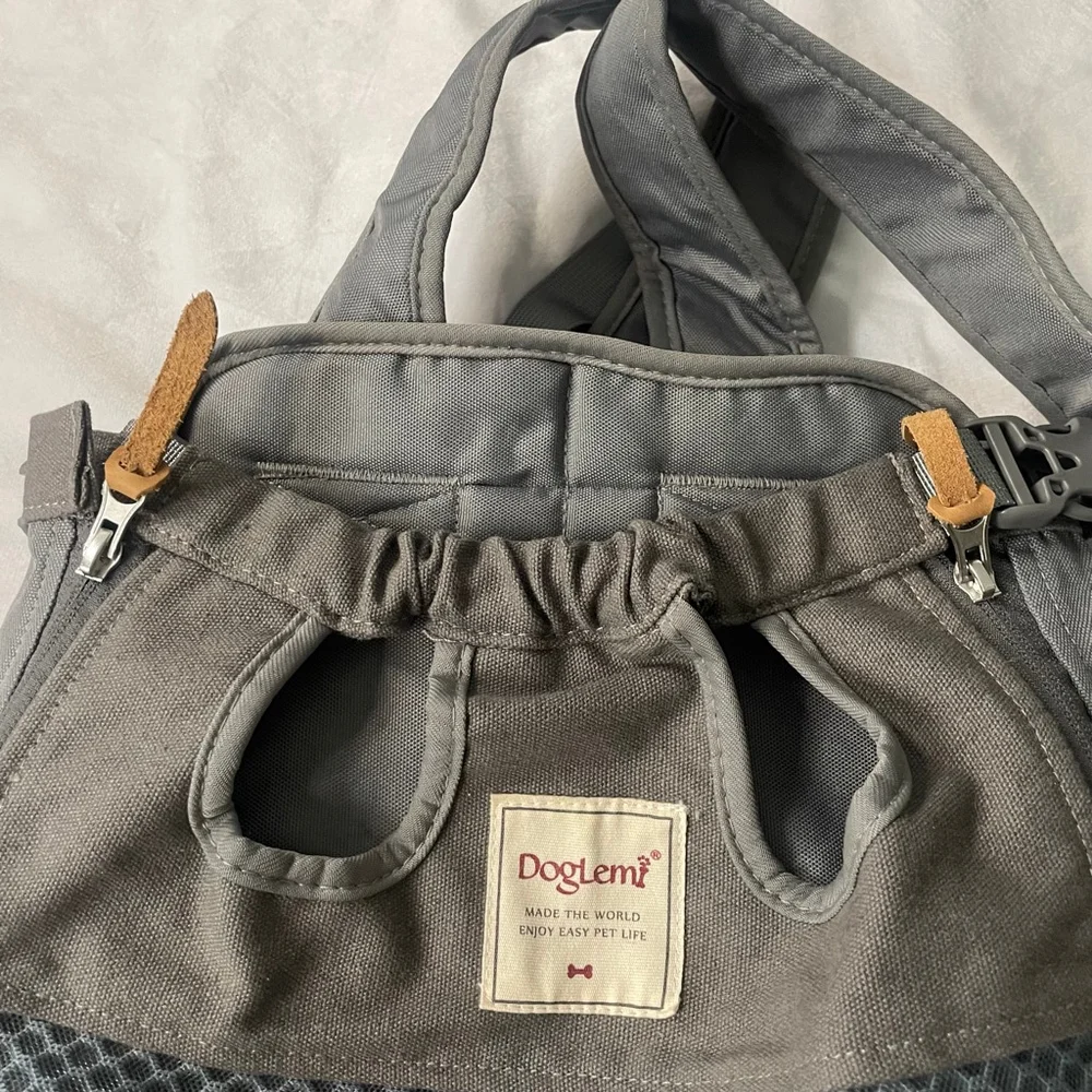 Doglemi Grey Pet Carrier Backpack One Size